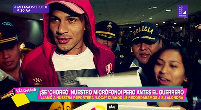 Así reaccionó Paolo Guerrero cada vez que le preguntamos acerca de sus chicas