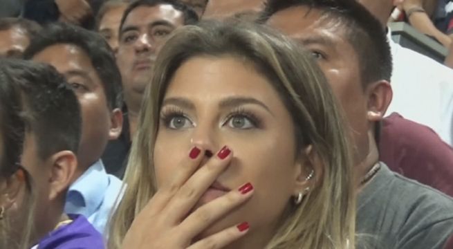 Las imágenes que no se vieron de Alondra García Miró en el estadio