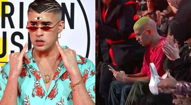 Bad Bunny protagoniza un curioso incidente por chatear durante los premios Billboard [VIDEO]