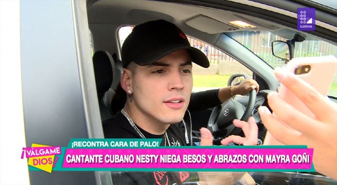 Cantante cubano Nesty niega besos y abrazos con Mayra Goñi