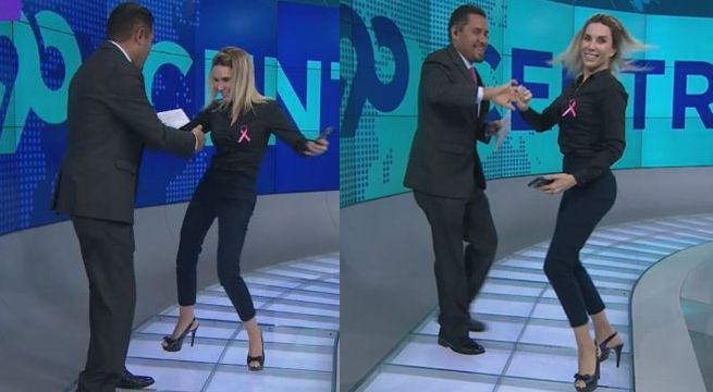 Juliana Oxenford bailó salsa en la más reciente edición de 90 Central