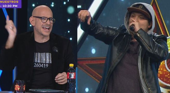 Imitador de Eminem puso a cantar a Ricardo Morán el tema “The real Slim Shady”