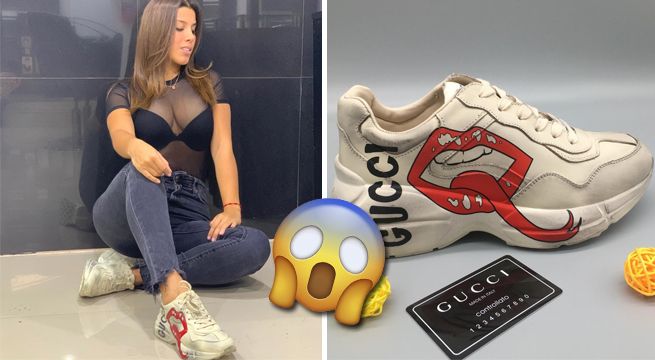 Yahaira Plasencia sorprende a todos posando con costosas zapatillas Gucci [FOTOS]