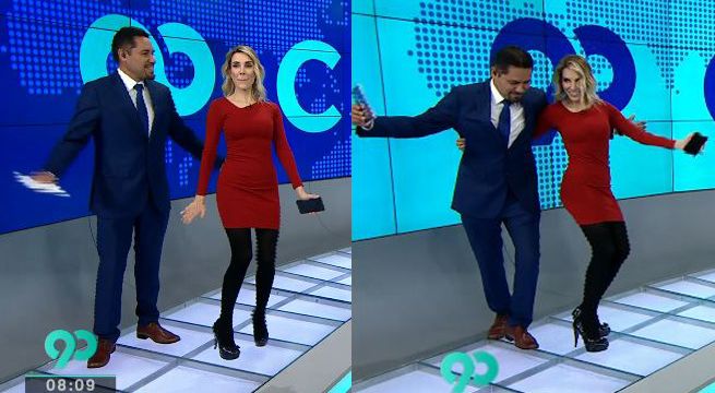 Juliana Oxenford bailó cumbia en la más reciente edición de 90 Central