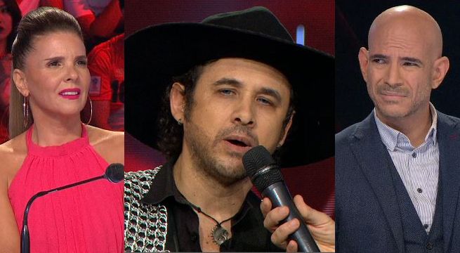 Mira el tenso momento que vivió el jurado con el imitador de Gustavo Cerati