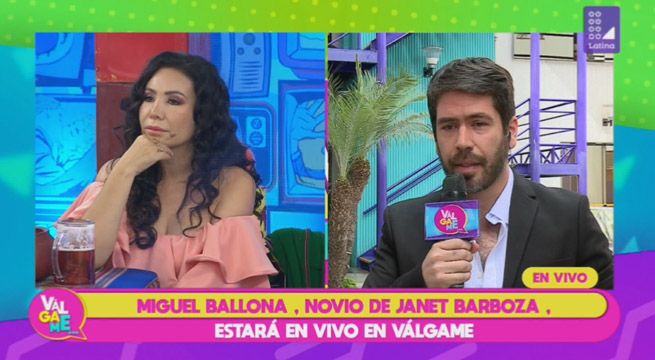 Esta fue la reacción de Janet Barboza cuando se encontró con su expareja