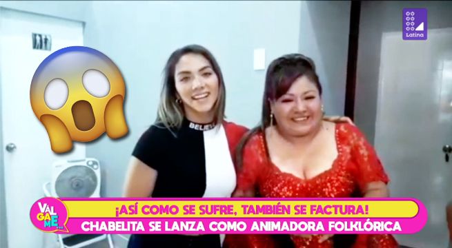 ¡Se sufre, pero también se factura!: Chabelita se lanza como animadora folklórica [VIDEO]