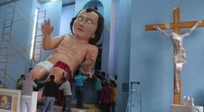 Niño Jesús más grande del planeta sorprende a los internautas [FOTOS]