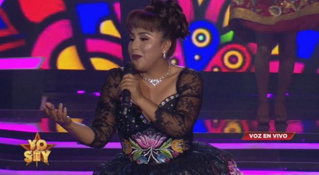 La imitadora de Anita Santivañez nos regaló el tema  “No te puedo olvidar”