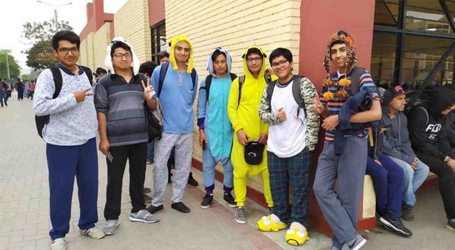 Estudiantes de la UNI sorprendieron al presentarse a clases en pijama [FOTO]