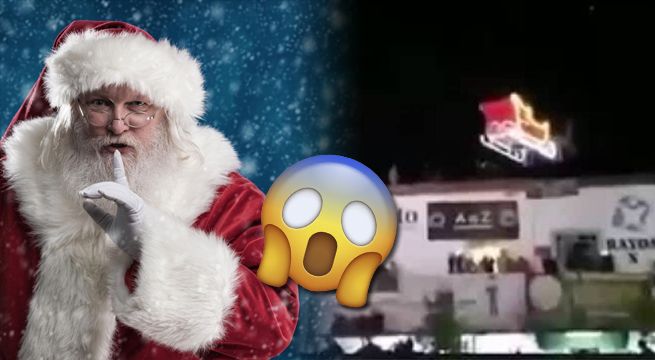 Papá Noel aparece en México, pero su trineo se estrella contra un edificio [VIDEO]