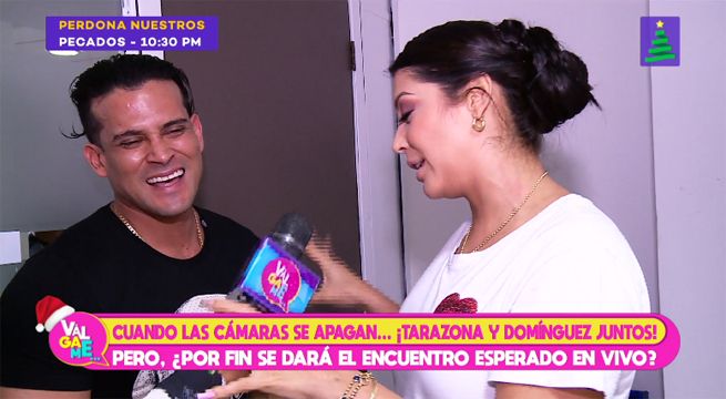 Cuando las cámaras se apagan… ¡Karla Tarazona y Christian Domínguez juntos! [VIDEO]