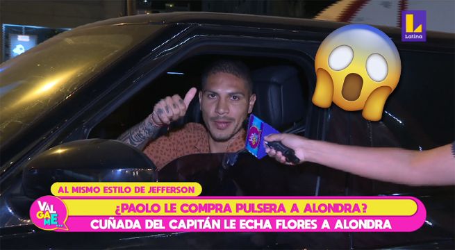 ¿Paolo Guerrero le compra una pulsera a Alondra García Miró? [VIDEO]