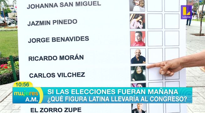 Si las elecciones fueran mañana, ¿qué figura de Latina llegaría al Congreso? [VIDEO]