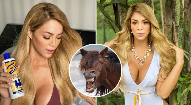 ¿Sheyla Rojas promociona un shampoo para caballos en sus redes sociales? [FOTO]