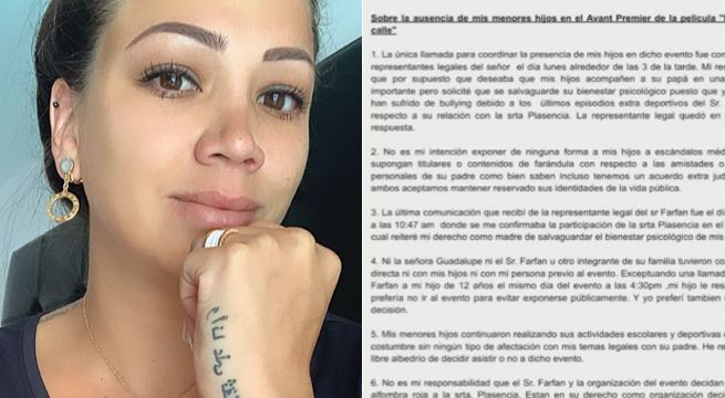 Melissa Klug explica ausencia de sus hijos en la película de Jefferson Farfán con comunicado