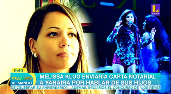 Melissa Klug enviaría una carta notarial a Yahaira Plasencia por hablar de sus hijos [VIDEO]