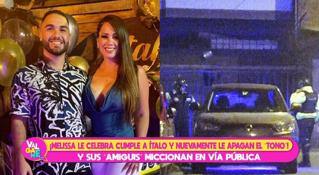 ¡Melissa Klug le celebra el cumpleaños a Ítalo y nuevamente le apagan el tono! [VIDEO]