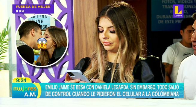 Emilio Jaime besa a Daniela Legarda, pero todo se sale de control al pedirle el celular [VIDEO]