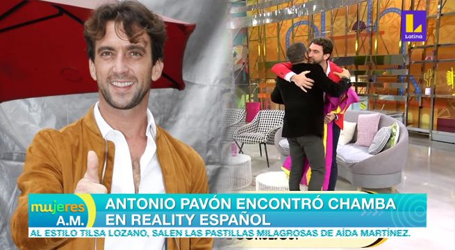 Antonio Pavón encontró chamba en reality español [VIDEO]