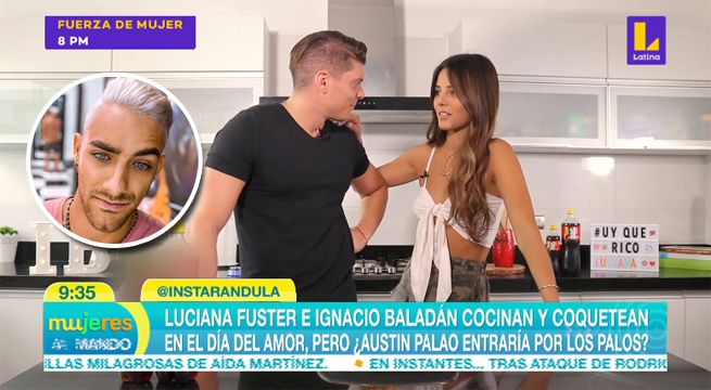 Luciana Fuster e Ignacio Baladán coquetean en el día del amor, ¿pero aparece Austin Palao? [VIDEO]