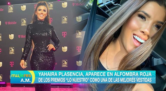Yahaira Plasencia fue considerada una de las mejores vestidas de los ‘Premios Lo Nuestro’ [VIDEO]
