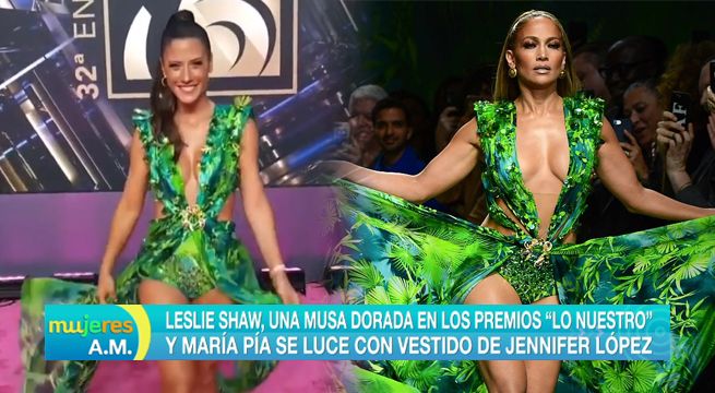 María Pía se luce con vestido de Jennifer López en los ‘Premios Lo Nuestro’ [VIDEO]