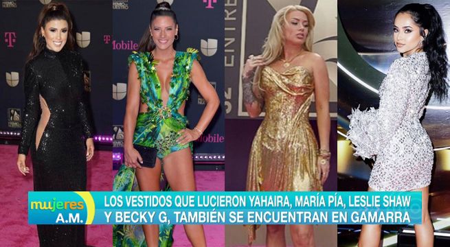 Los vestidos que lucieron Yahaira, María Pía y Leslie Shaw también se encuentran en Gamarra [VIDEO]
