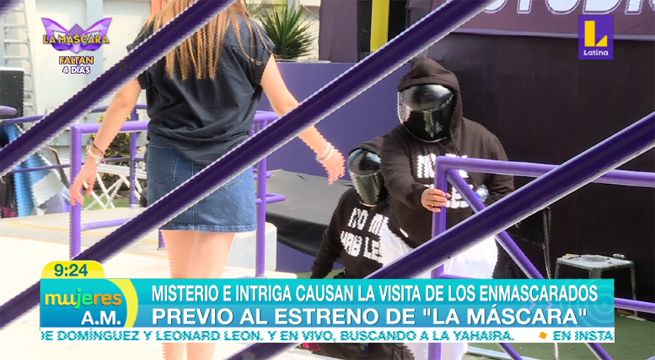Misterio e intriga causa la visita de los enmascarados previo al estreno de ‘La Máscara’ [VIDEO]
