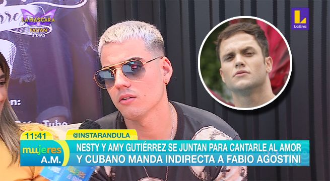 Nesty y Amy Gutiérrez le cantan al amor y el cubano le manda indirecta a Fabio Agostini [VIDEO]