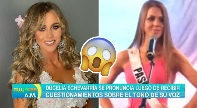 Ducelia Echevarría se pronuncia luego de recibir cuestionamientos sobre el tono de su voz [VIDEO]