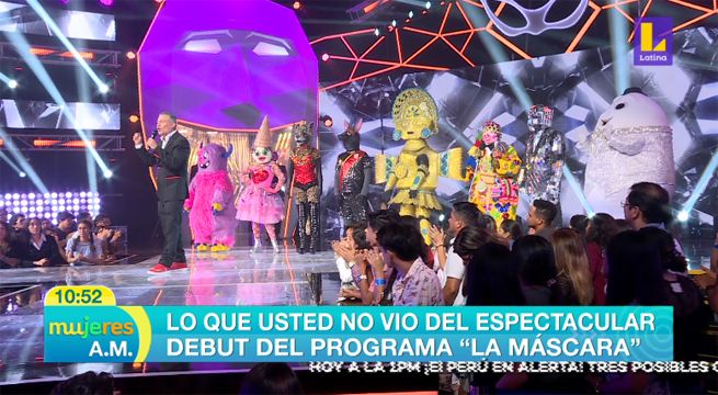Lo que no pudiste ver del espectacular debut del programa ‘La Máscara’ [VIDEO]