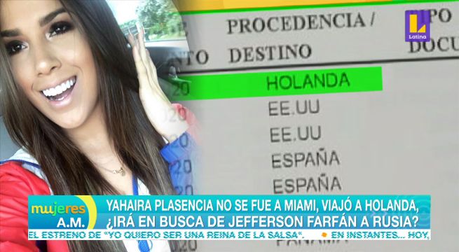¿Qué estaría haciendo Yahaira Plasencia en Holanda?, ¿se encontrará con Jefferson Farfán? [VIDEO]
