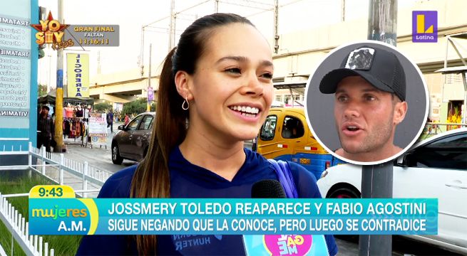 Jossmery Toledo reaparece y Fabio Agostini sigue negando que la conoce [VIDEO]