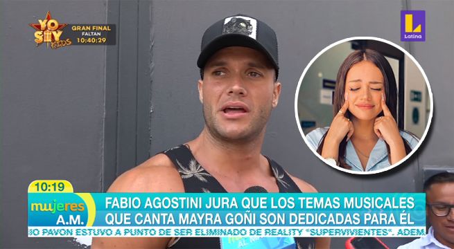 Fabio Agostini jura que los temas musicales de Mayra Goñi son dedicados a él [VIDEO]