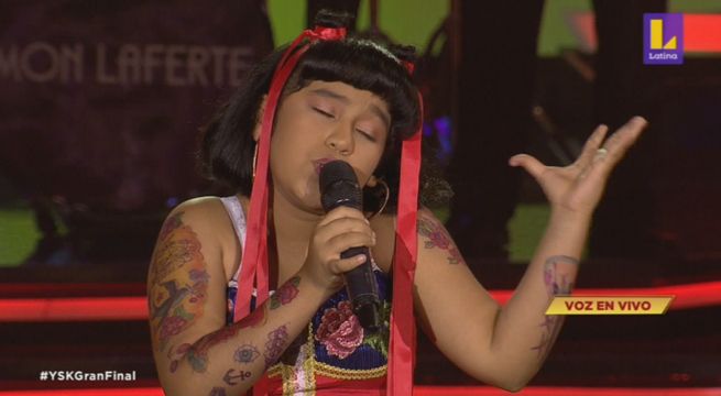 La joven imitadora de Mon Laferte cantó “Mi buen amor” en la Gran Final de Yo Soy Kids 