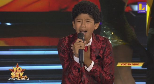 El joven imitador de Manuel Donayre cantó “Oh Pintor” en la Gran Final de Yo Soy Kids