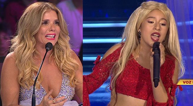 Imitadora de Christina Aguilera hizo llorar a Johanna San Miguel con su gran interpretación