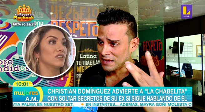 Christian Domínguez advierte a la Chabelita con soltar secretos si sigue hablando de él [VIDEO]