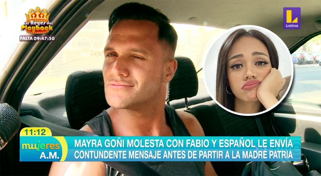 Mayra Goñi molesta con Fabio Agostini, pero este le envía un contundente mensaje [VIDEO]