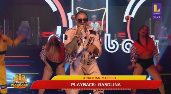 Los Reyes del Playback: Jonathan Maicelo armó la fiesta con “La Gasolina”