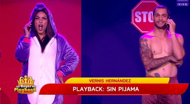 Vernis Hernández interpretó “Sin pijama” en el regreso de ‘Los Reyes del Playback’