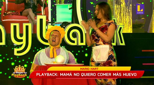 Los Reyes del Playback: Mario Hart sorprendió con “Mamá no quiero comer más huevo”