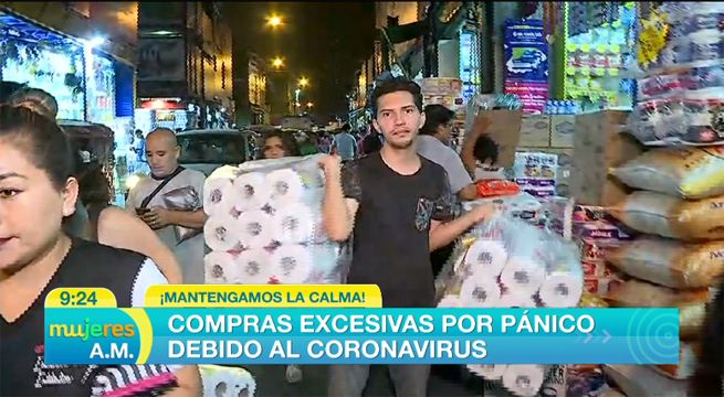 ¡Mantengamos la calma!: Compras excesivas por pánico debido al coronavirus [VIDEO]