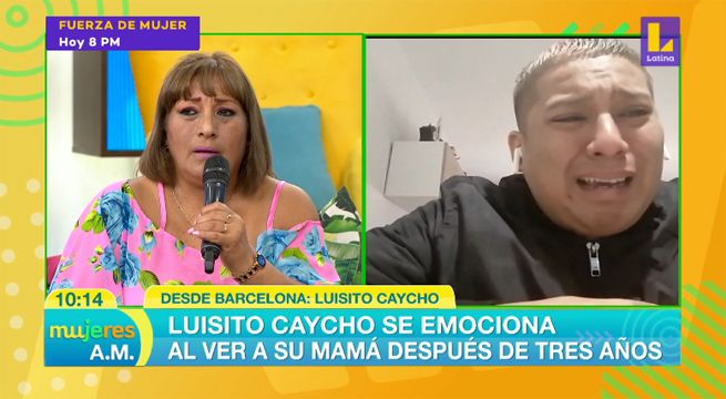 Luisito Caycho se quebró en vivo al hablar con su madre en plena pandemia del coronavirus [VIDEO]