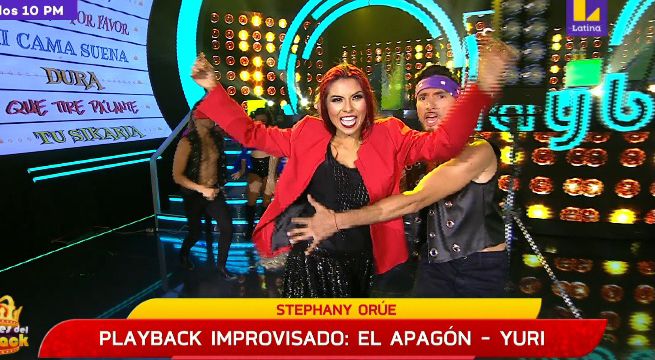 Stephanie Orué interpretó “El apagón” en la ronda final de ‘Los Reyes del Playback’