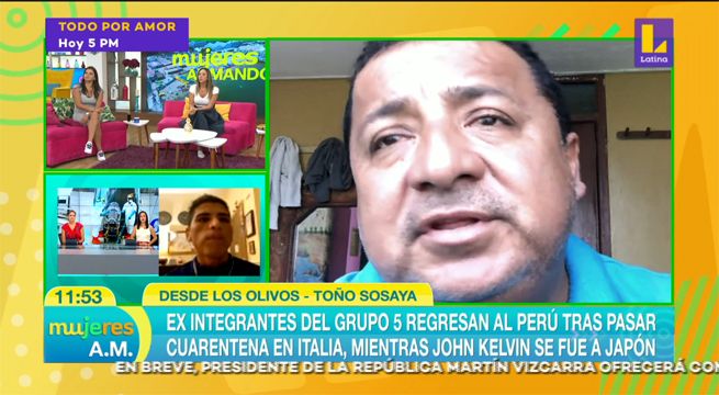 Exintegrante del Grupo 5 habla luego de regresar al Perú procedente de Italia
