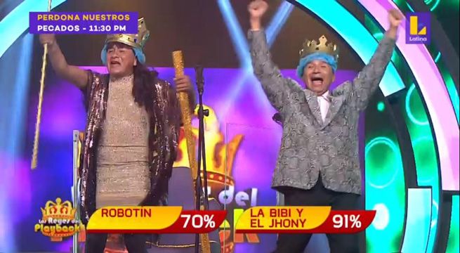 'La Bibi' y 'el Jhonny' vencieron a Robotín y quedaron como reyes del día 