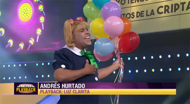 Andrés Hurtado emocionó al público al revivir su personaje de Luz Clarita