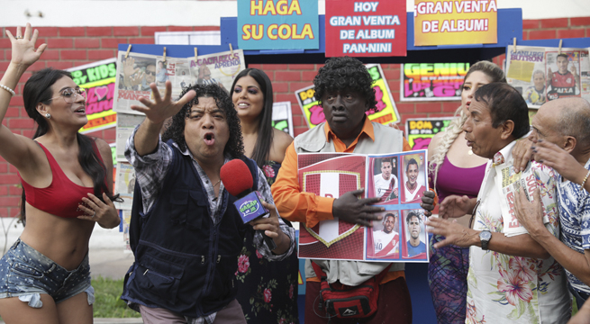 El señor Mama es el distribuidor oficial del álbum Pan-Nini del Mundial